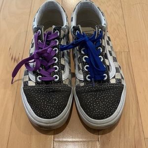 Vans, Old Skool RARE checked, tern Sz 6.5 Used but still adorbs lotsa wear left
